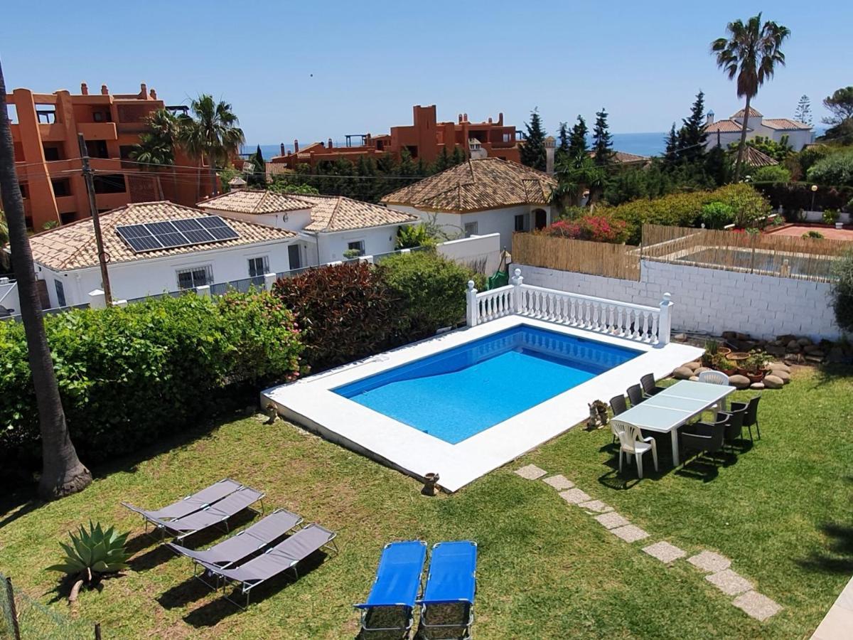 Beautiful 5 Bedroom Villa, Sea Views, Private Pool, Estepona Newly Refurbished מראה חיצוני תמונה